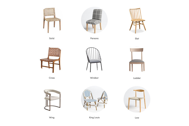 Dining room outlet chair styles